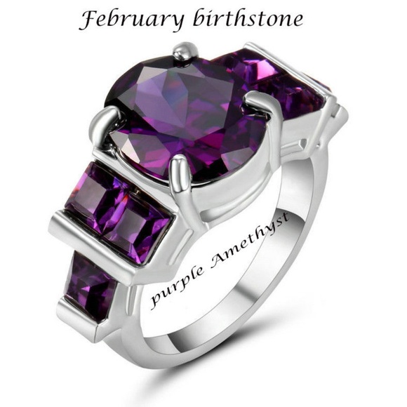 Jewelry - February birthstone purple Amethyst size 7